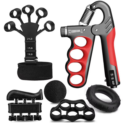 5-120Kg Adjustable Heavy Hand Grip Strengthener Finger Expander Arm Wrist Forearm Trainers Fitness Gripper Exercise for Patient