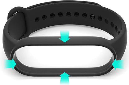 Yuuol Replacement Bands Compatible with Xiaomi Mi Band 6/Xiaomi Mi Band 5/Amazfit Band 5, Soft Silicone Wristbands, Sport Adjustable Wrist Strap for Women Men