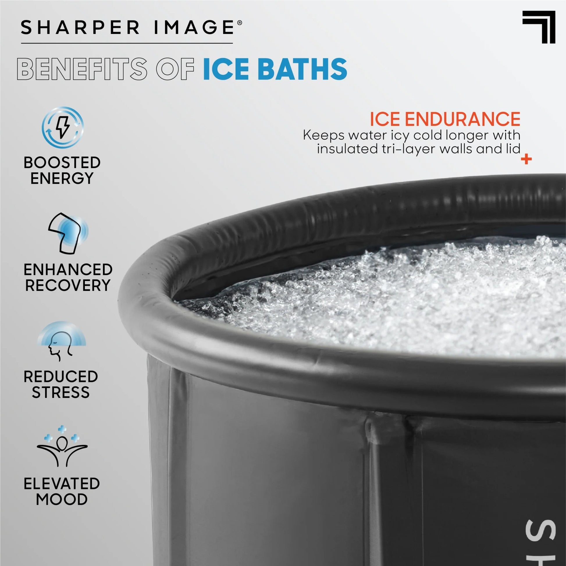 ® Ice Bath Portable Cold Plunge, Revitalizing Ice Therapy, Workout Recovery