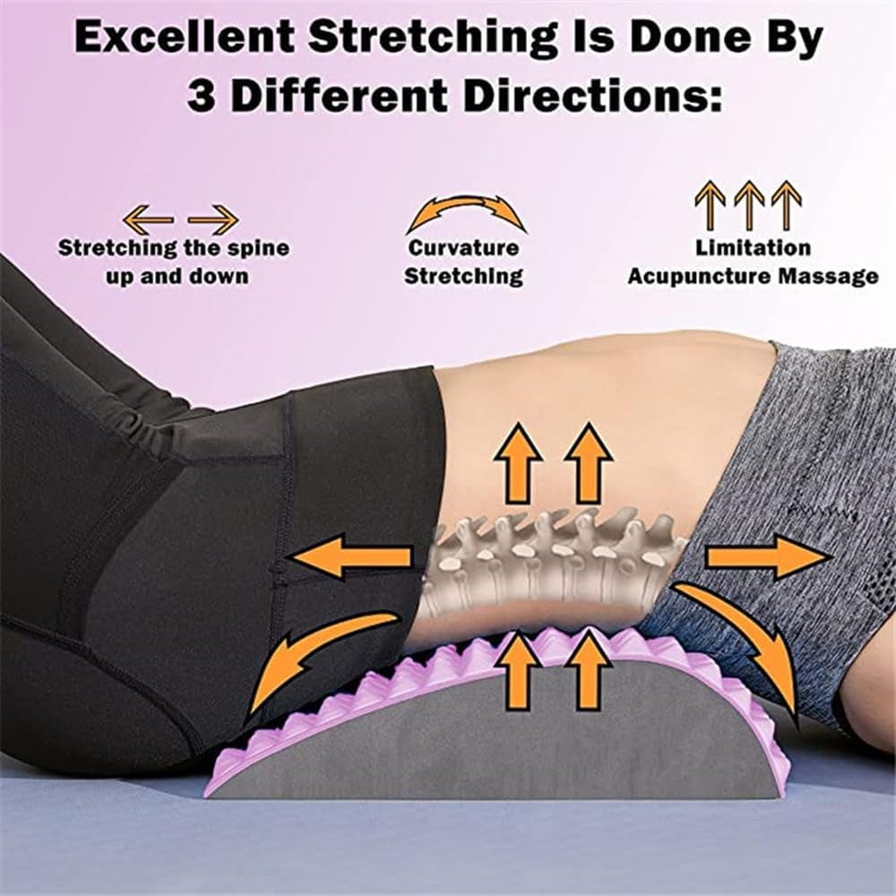 Neck & Back Stretcher, Back Neck Cracker for Lower Back Pain Relief,Sciatica Pain Relief, Device for Herniated Disc, lumber support  