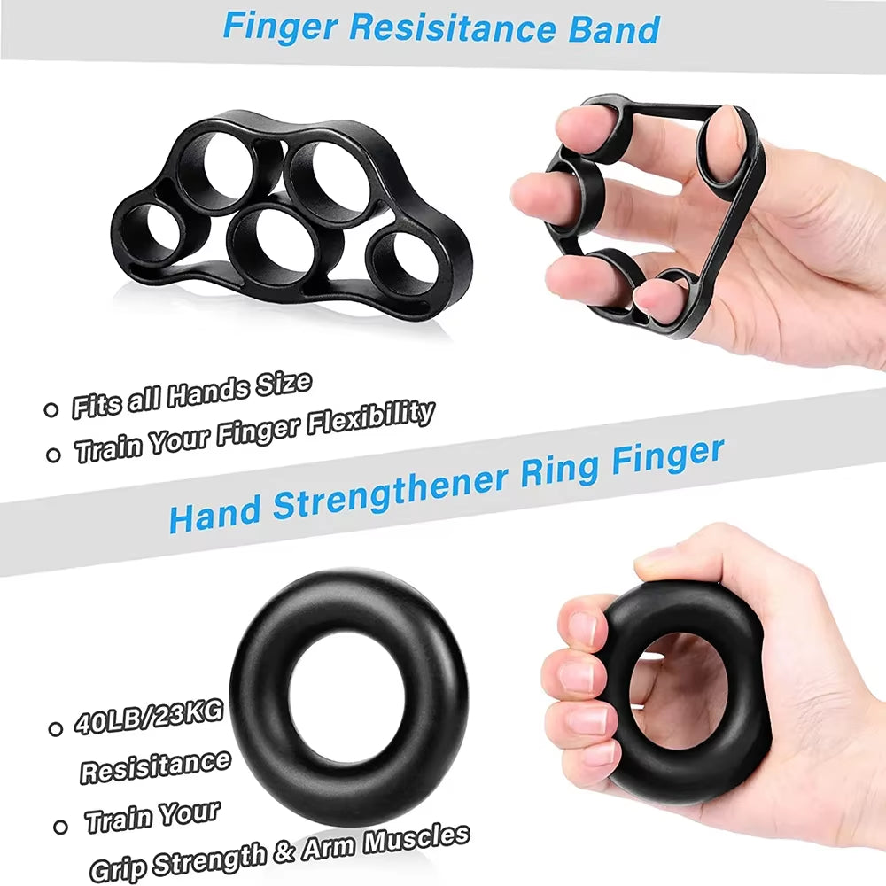 5-120Kg Adjustable Heavy Hand Grip Strengthener Finger Expander Arm Wrist Forearm Trainers Fitness Gripper Exercise for Patient