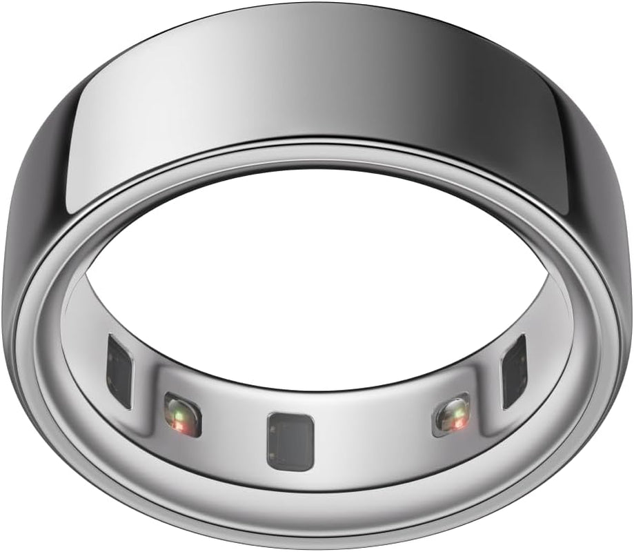 Oura Ring 4 - Silver - Size 9 - Smart Ring - Size First with Oura Ring 4 Sizing Kit - Sleep Tracking Wearable - Heart Rate - Fitness Tracker - up to 8 Days of Battery Life