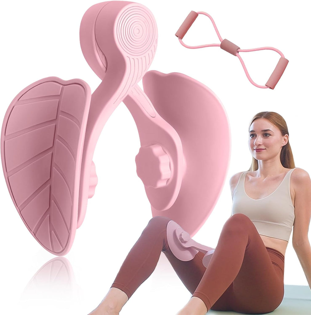 Thigh Master Thigh Exerciser, Hip & Inner Thigh Exercise Equipment, Pelvic Floor Muscle Trainer with Figure 8 Resistance Band for Arm Leg, Thigh Toner Kegel Exercise Products for Women