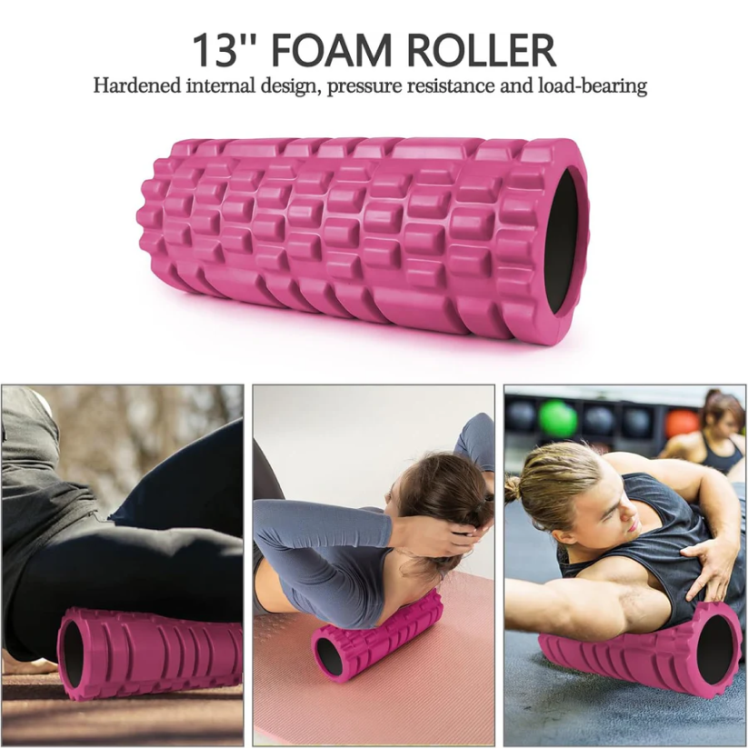 Ultimate 5-in-1 Foam Roller Set for Deep Muscle Relief and Total Body Fitness - Includes Trigger Point Roller, Massage Stick, Ball, and Resistance Band!