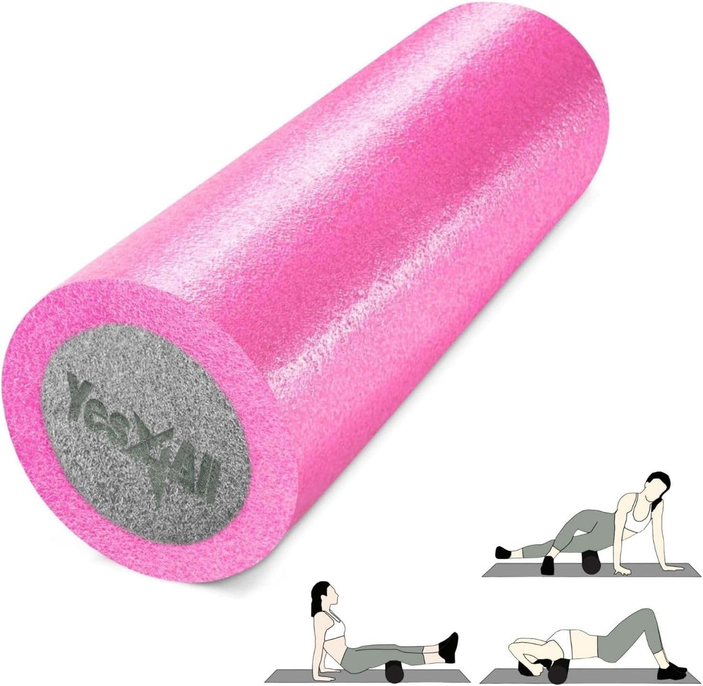 Yes4All Soft-Density Foam Roller 12, 18, 24, 36 Inch - Premium Two-Layer PE for Back Pain Relief, Deep Tissue, Legs Massage, Physical Therapy, Muscle Recovery and Exercises