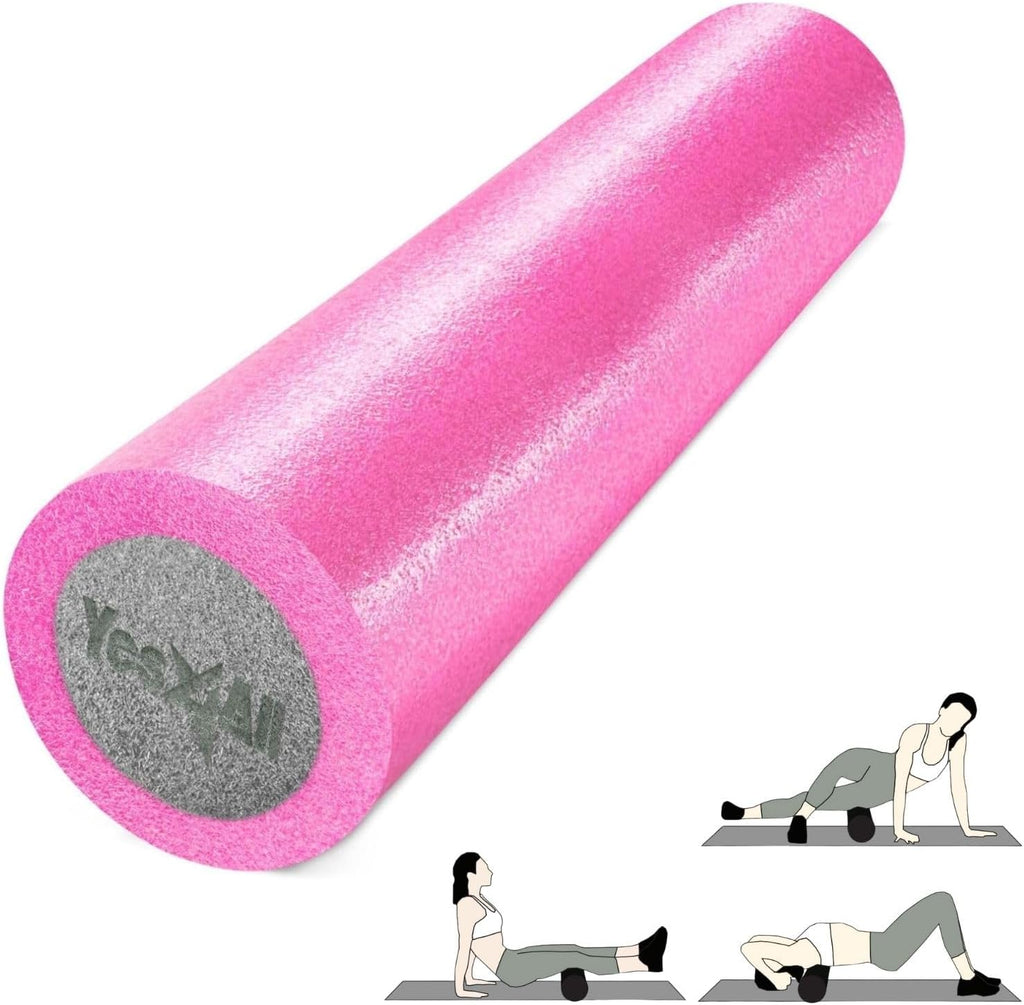 Yes4All Soft-Density Foam Roller 12, 18, 24, 36 Inch - Premium Two-Layer PE for Back Pain Relief, Deep Tissue, Legs Massage, Physical Therapy, Muscle Recovery and Exercises