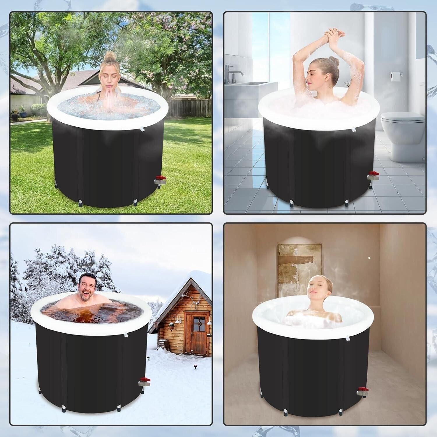 Chill Out in Style: The Ultimate Portable Ice Bath Tub for Athletes – Foldable Fun Awaits!