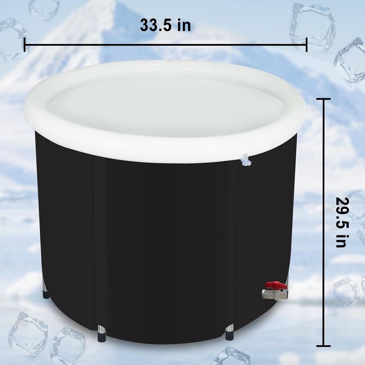 Chill Out in Style: The Ultimate Portable Ice Bath Tub for Athletes – Foldable Fun Awaits!